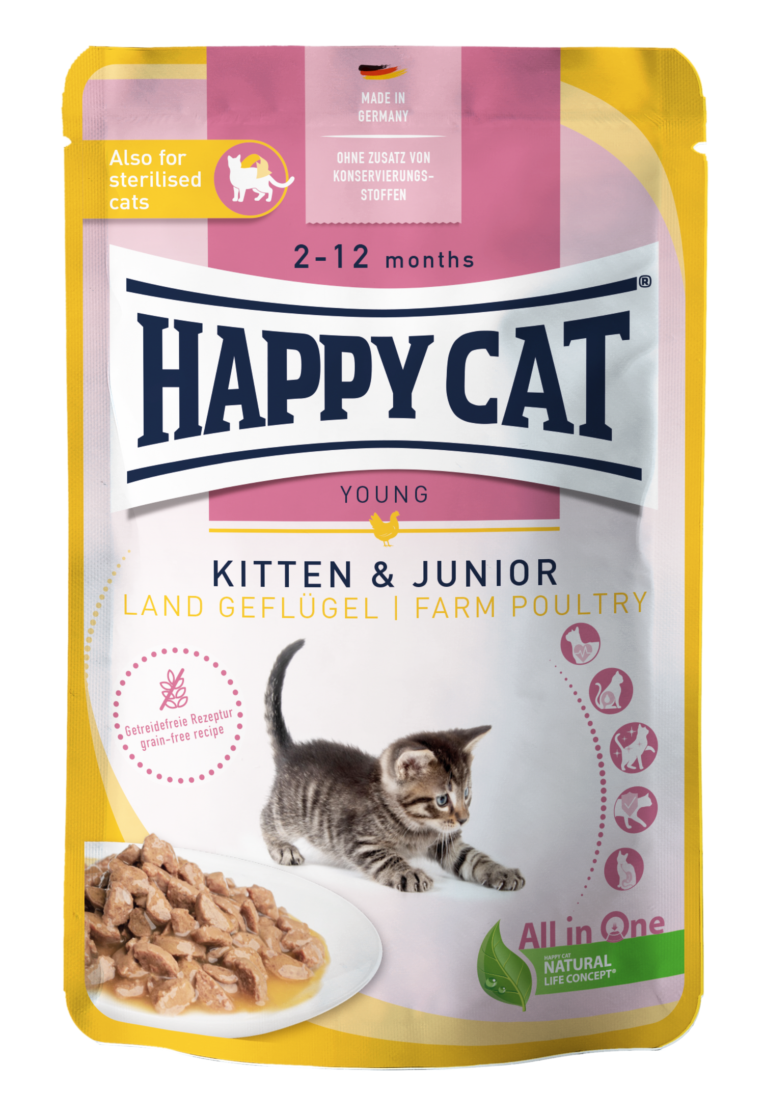 Kitten & Junior Farm Poultry Meat in Sauce