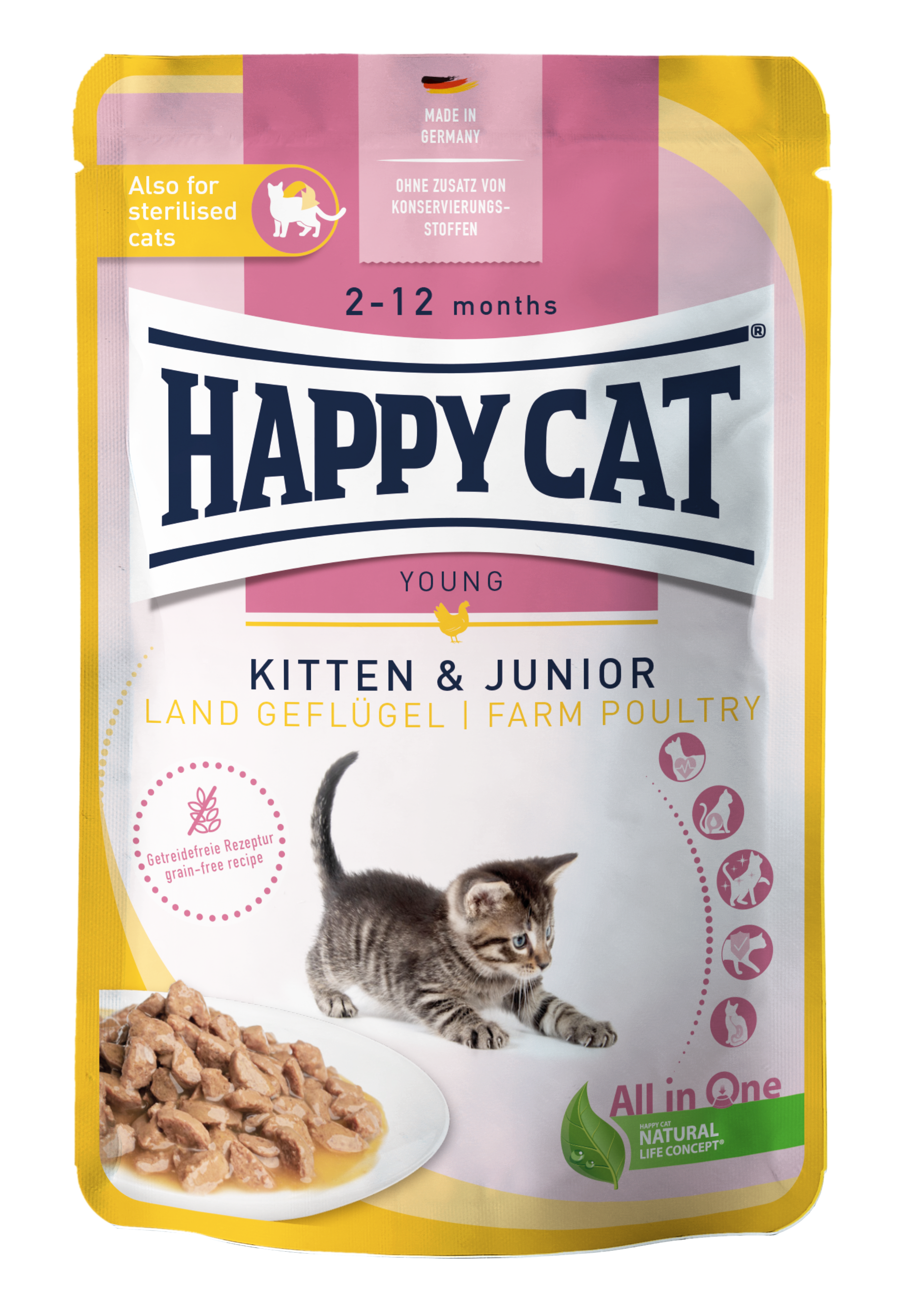 Kitten & Junior Farm Poultry Meat in Sauce