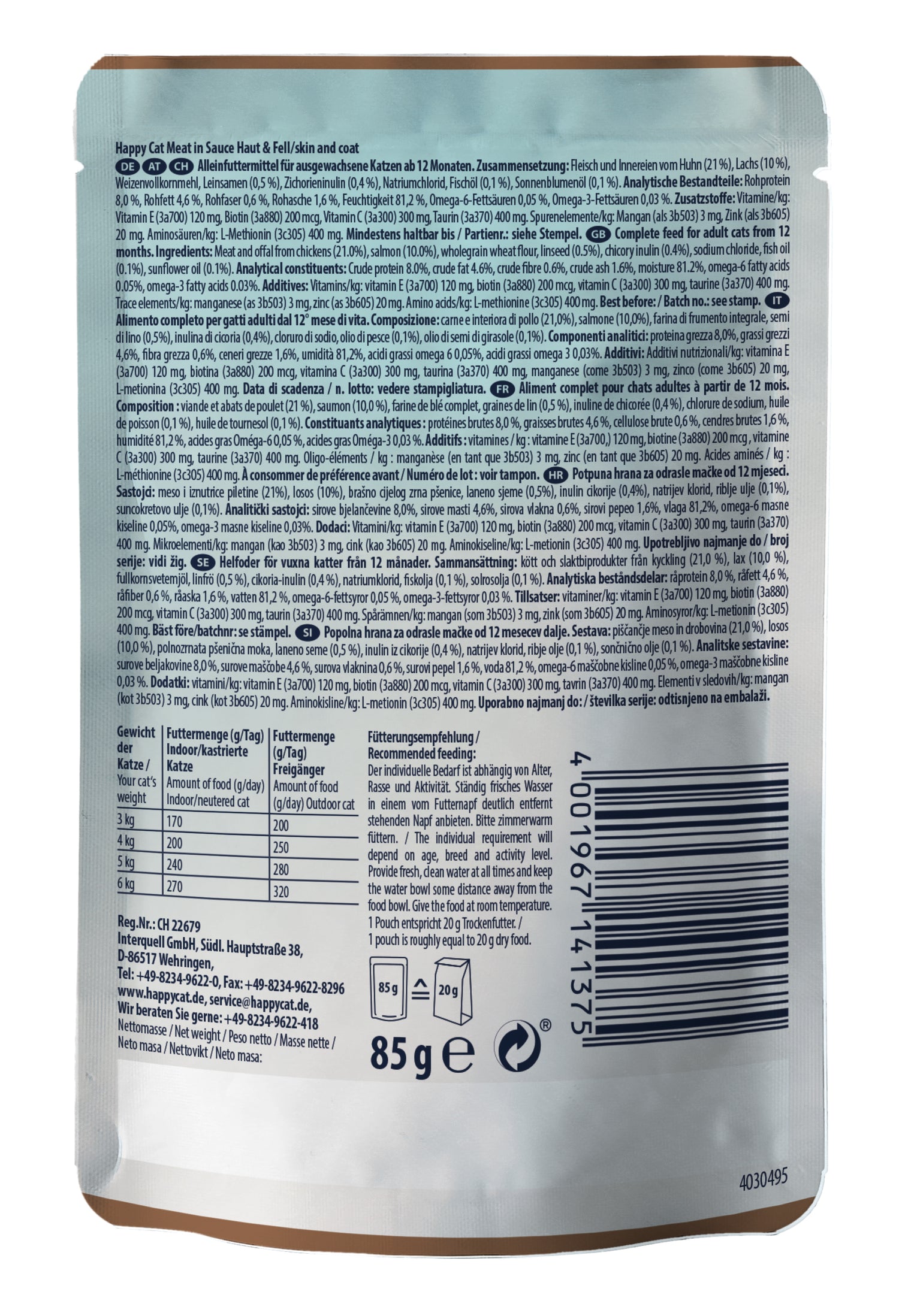 Care skin & coat Meat in Sauce