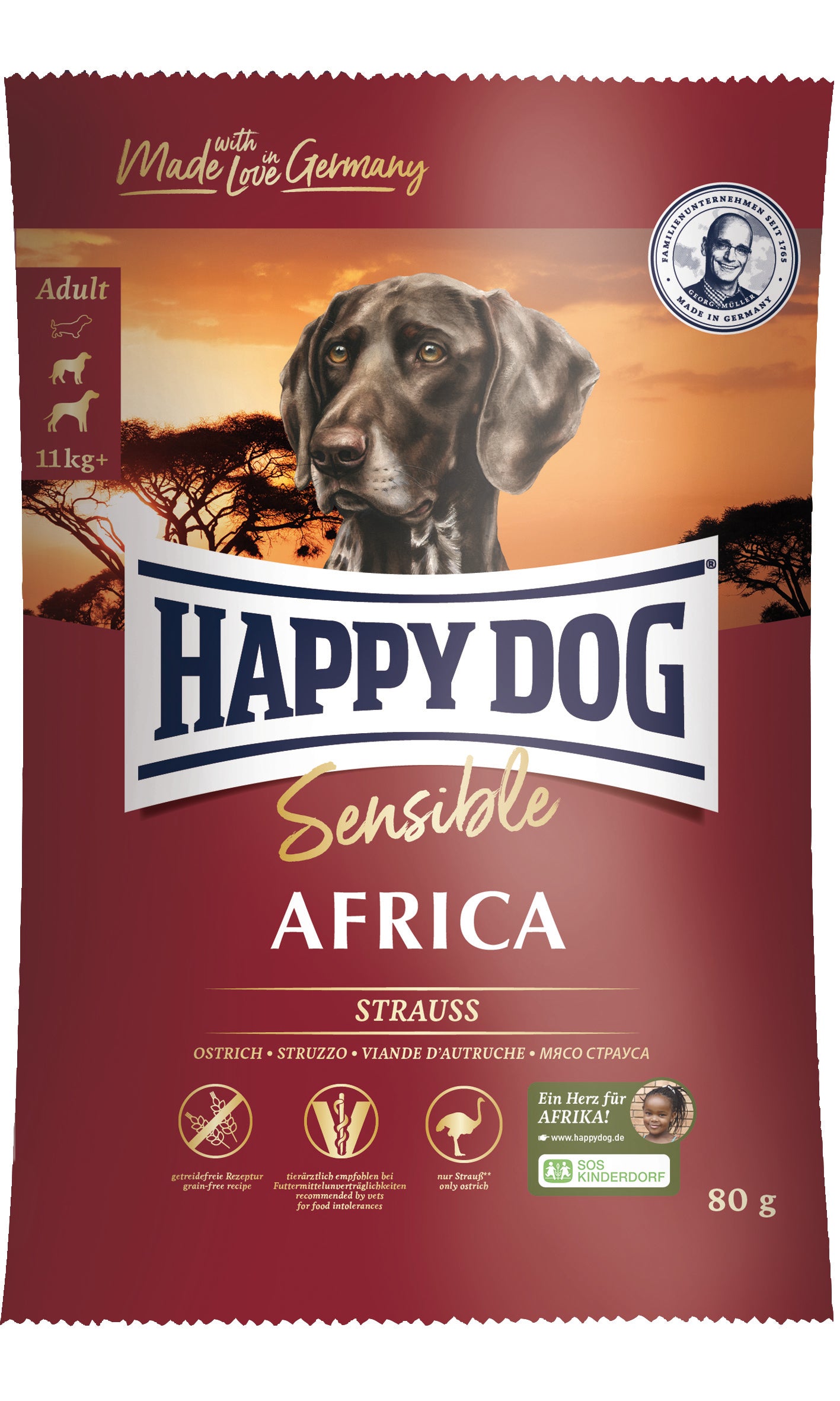 Happy Dog Sensible Africa Sample