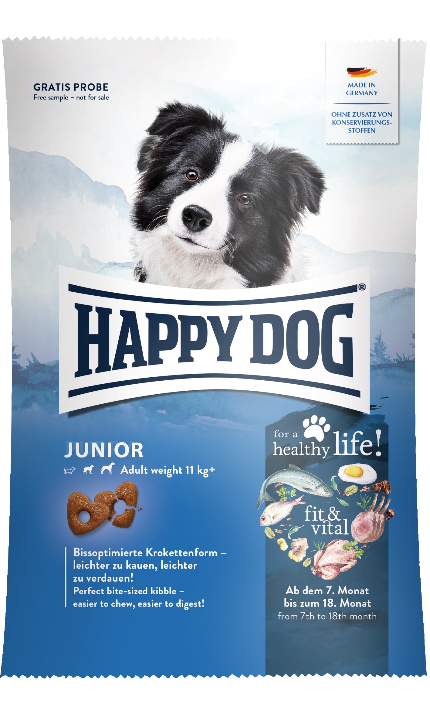 Happy Dog Fit & Vital Junior sample