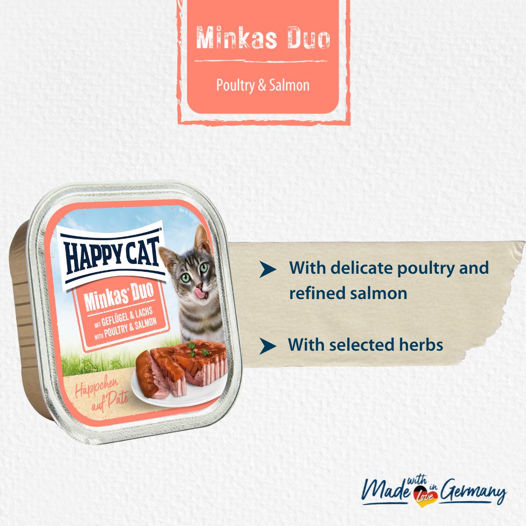 Minkas Duo Poultry and Salmon wet food
