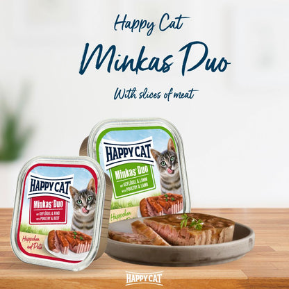 Minkas Duo Poultry and Salmon wet food