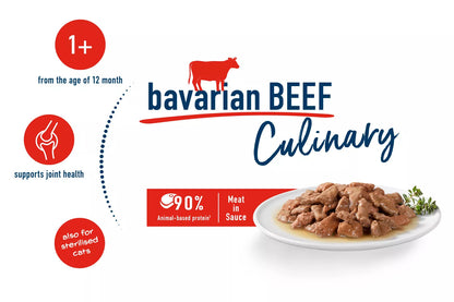 Culinary Bavarian Beef wet food meat in sauce pouch