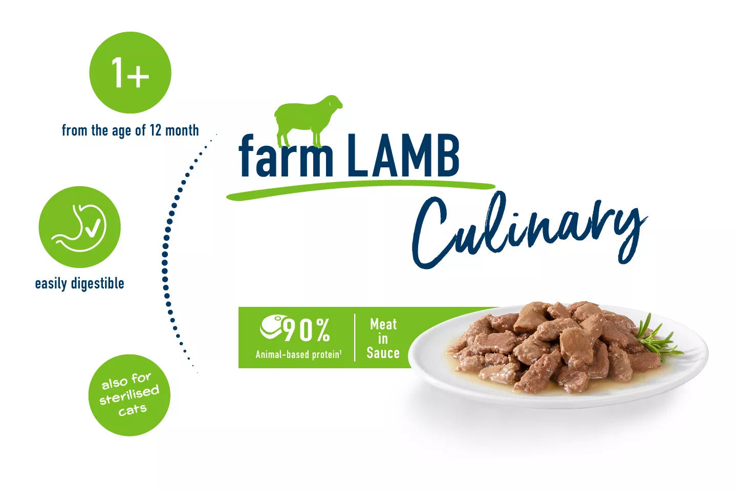 Culinary Farm Lamb Meat in Sauce